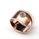 Ring Calla in RG750 mit 0,25ct Diamant